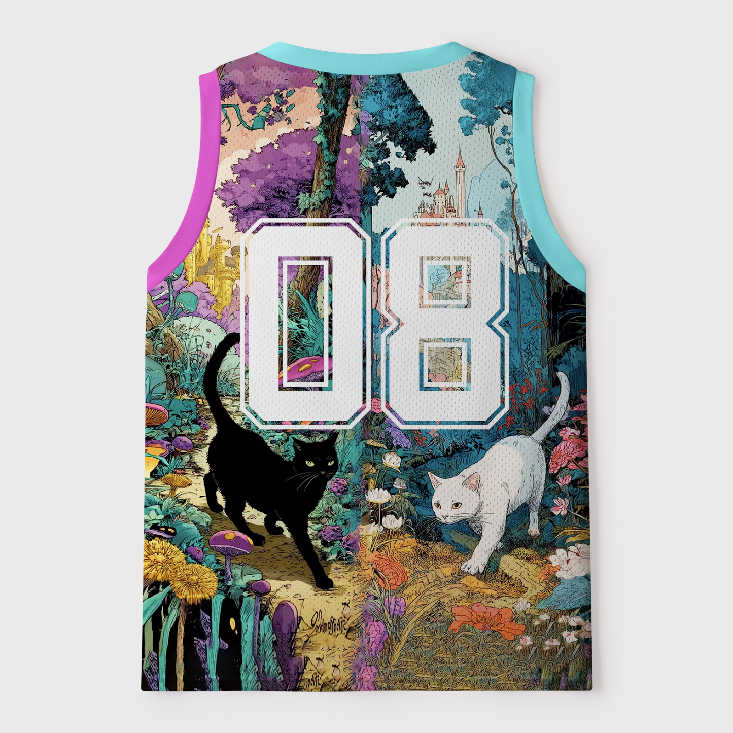 Tokyo-Tiger A Tale Of Two Cats In An Enchanted Forest Mesh Tank Top