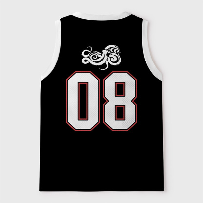 Tokyo-Tiger Octopus After Too Many Shots Mesh Tank Top