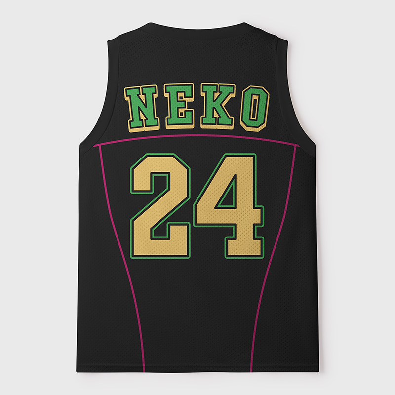 Tokyo-Tiger Black Cat With Latte Wisdom Mesh Tank Top