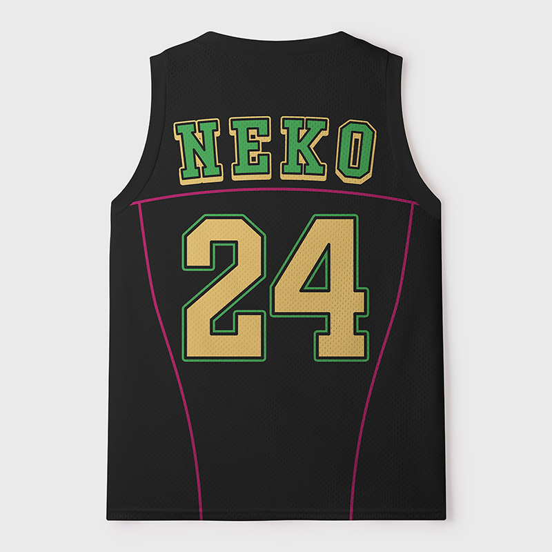 Tokyo-Tiger Black Cat With Latte Wisdom Mesh Tank Top