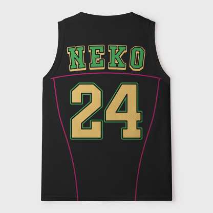 Tokyo-Tiger Black Cat With Latte Wisdom Mesh Tank Top