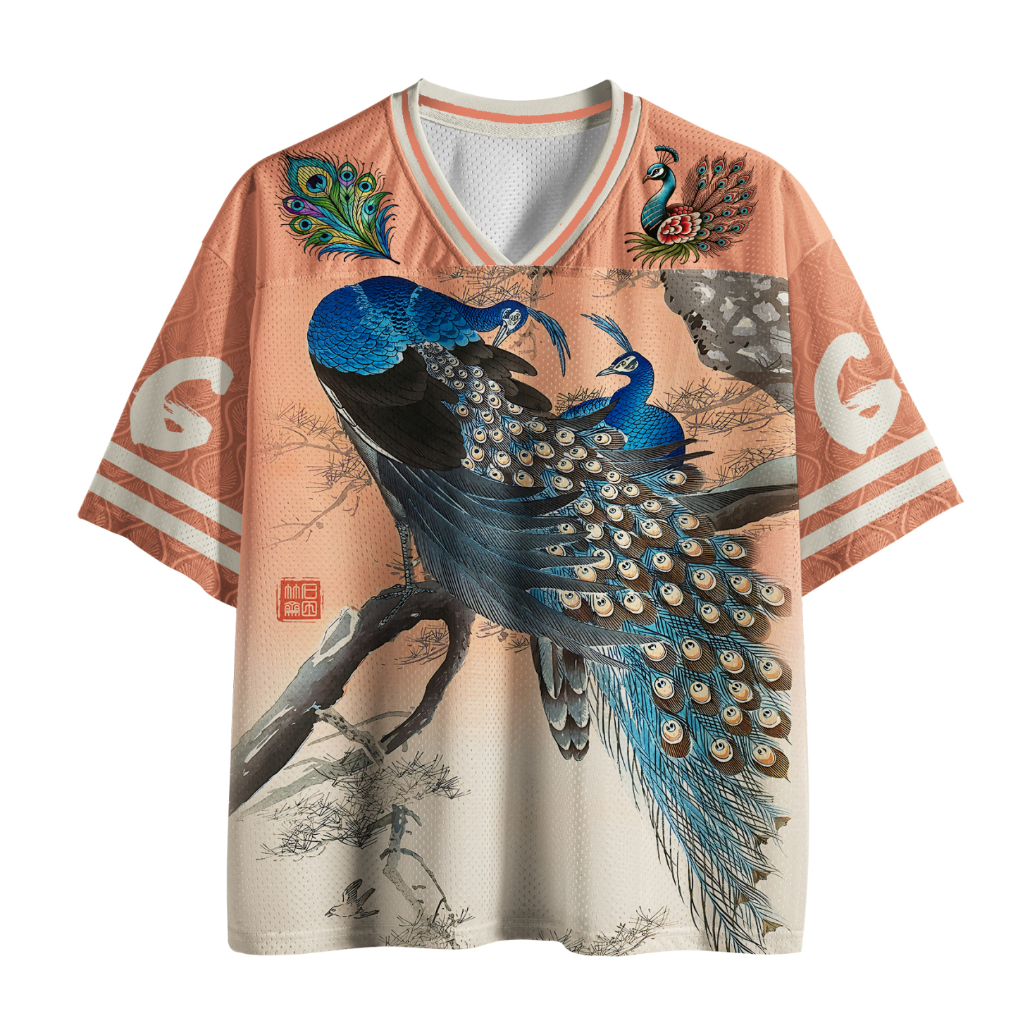 Tokyo-Tiger Noble Peacock Mesh Jersey
