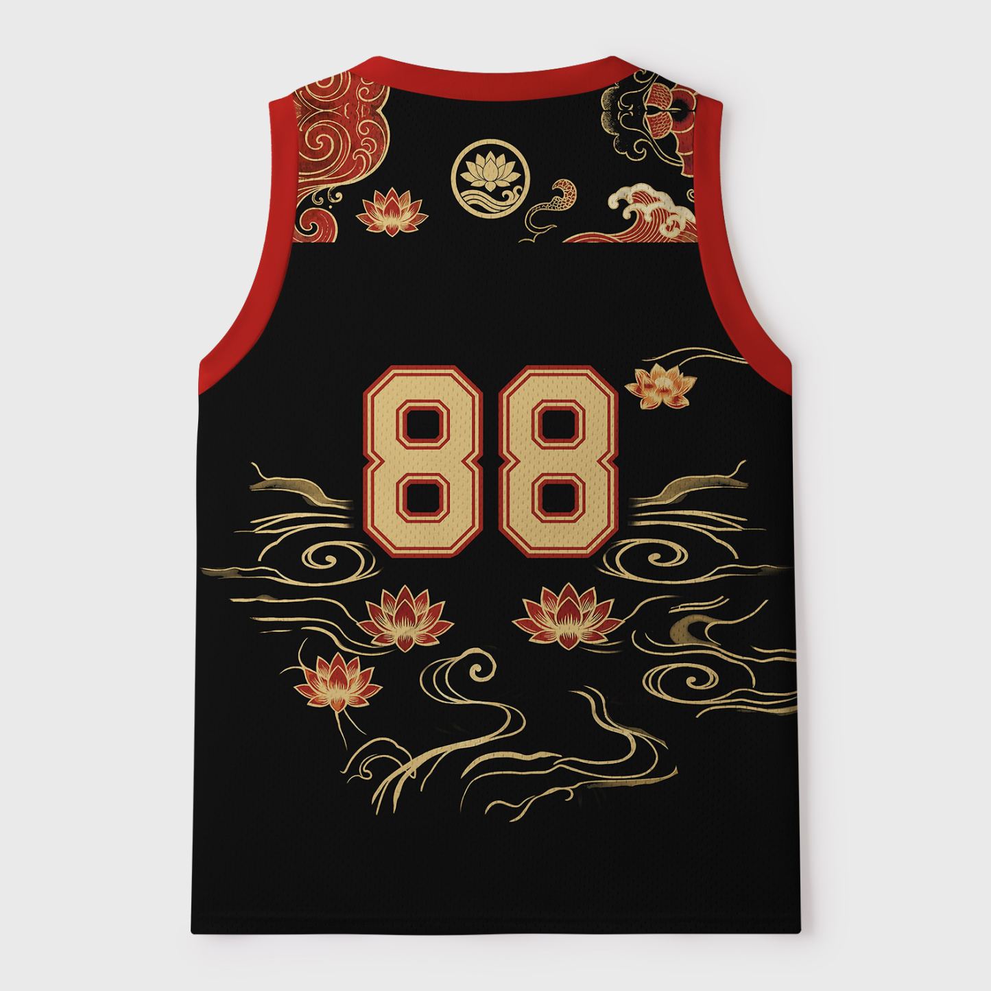 Tokyo-Tiger Elegant Koi Fish Watercolor Art Mesh Tank Top