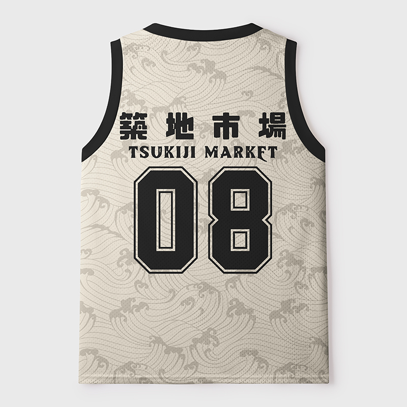 Tokyo-Tiger Japanese Tsukiji Market Mesh Tank Top