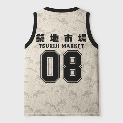 Tokyo-Tiger Japanese Tsukiji Market Mesh Tank Top