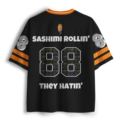 Tokyo-Tiger Sashimi Rollin' They Hatin' Mesh Jersey