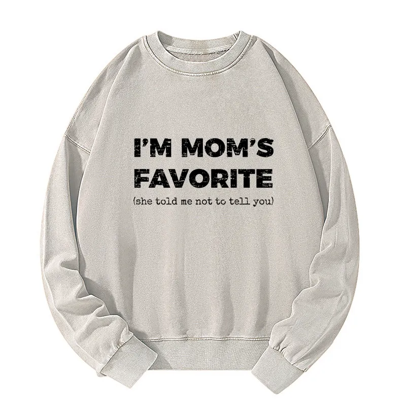 Tokyo-Tiger Mother's Day Jokes Washed Sweatshirt