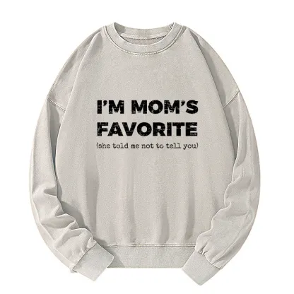 Tokyo-Tiger Mother's Day Jokes Washed Sweatshirt