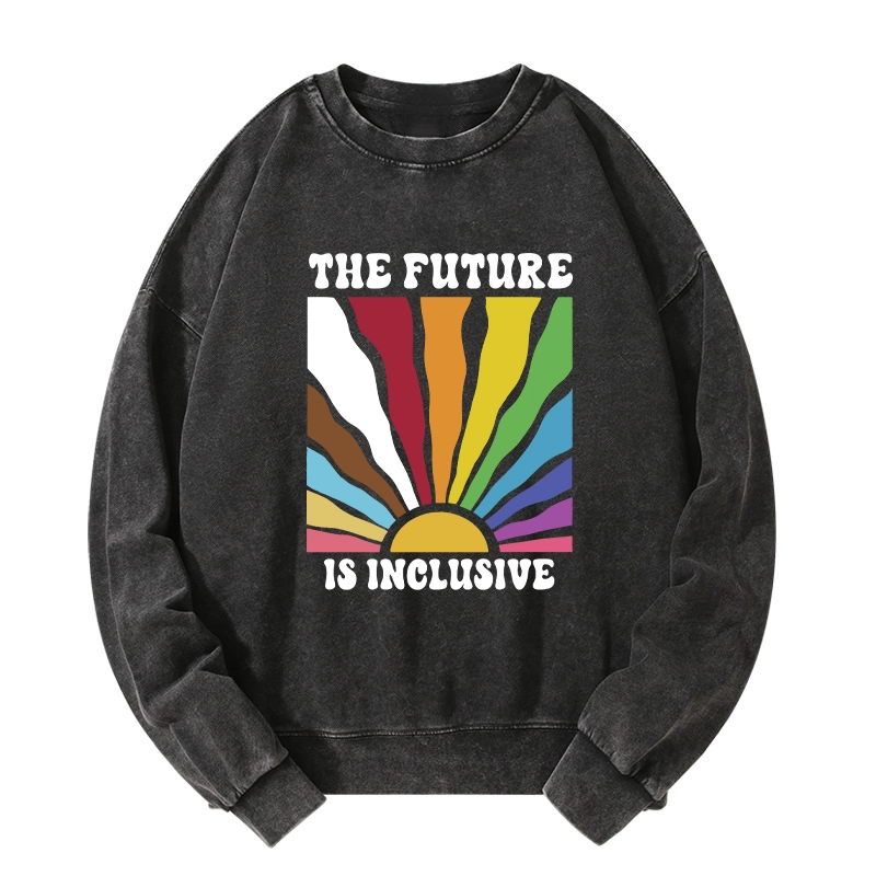 Tokyo-Tiger Pride Future Is Inclusive Washed Sweatshirt