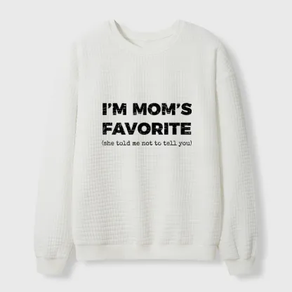 Tokyo-Tiger Mother's Day Jokes Waffle Sweatshirt