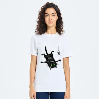 Tokyo-Tiger Scared Cat Vs Spider Prank Classic T-Shirt