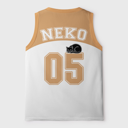 Tokyo-Tiger Five Cats Are Watching You Mesh Tank Top