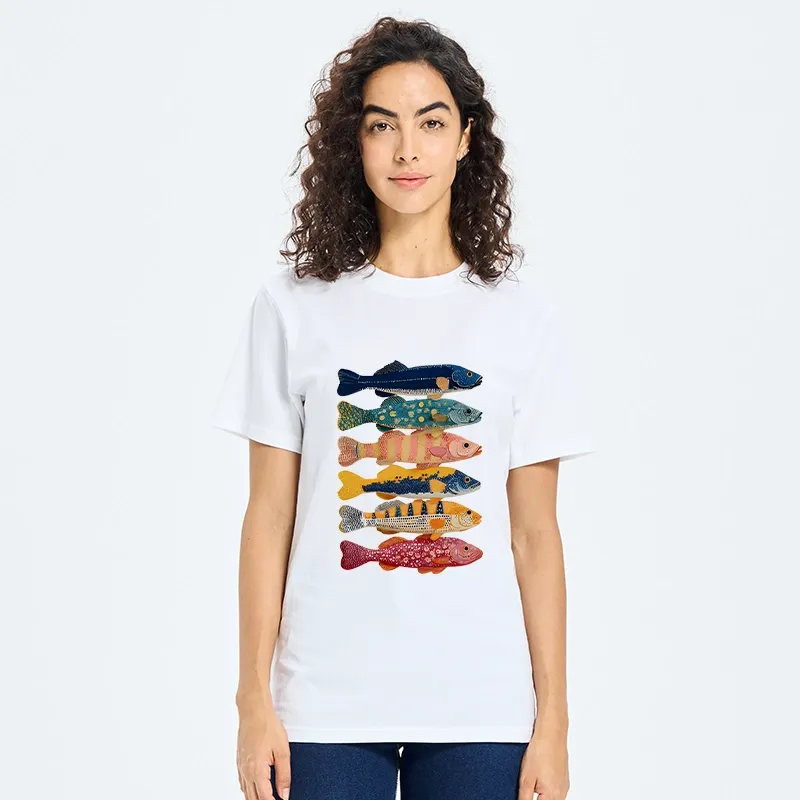 Tokyo-Tiger Colorful Fish Art Collection Classic T-Shirt
