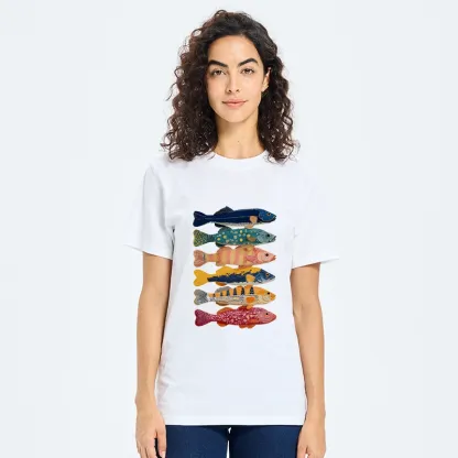 Tokyo-Tiger Colorful Fish Art Collection Classic T-Shirt