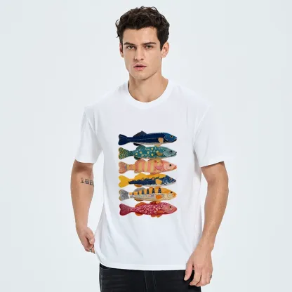 Tokyo-Tiger Colorful Fish Art Collection Classic T-Shirt