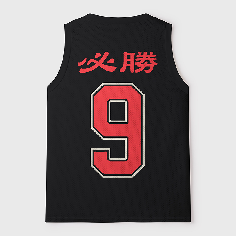 Tokyo-Tiger Good Luck Daruma Mesh Tank Top
