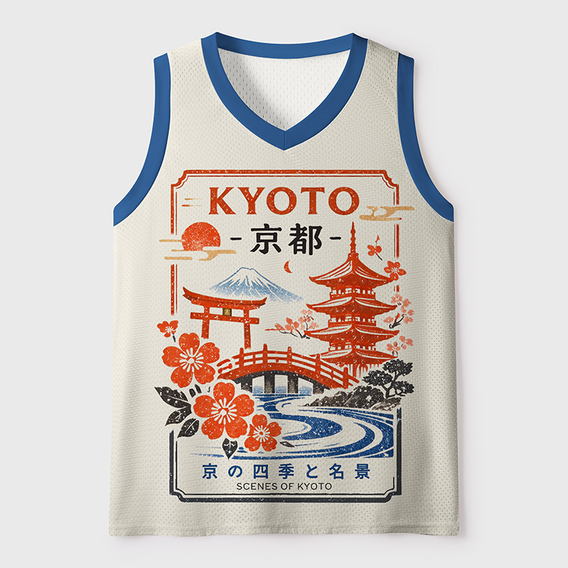 Tokyo-Tiger Scenes Of Kyoto Mesh Tank Top