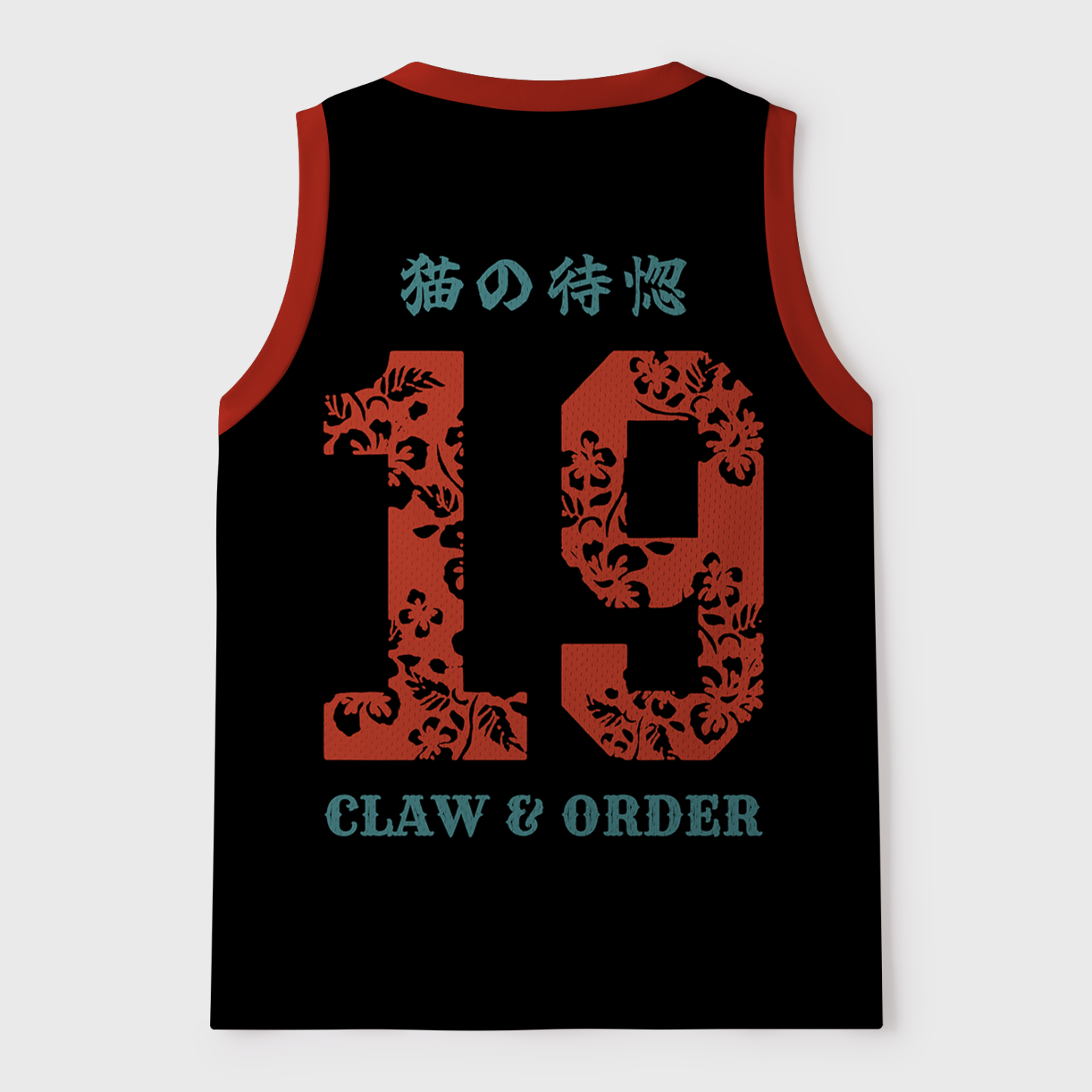 Tokyo-Tiger The Crimson Blade Samurai Cat Mesh Tank Top