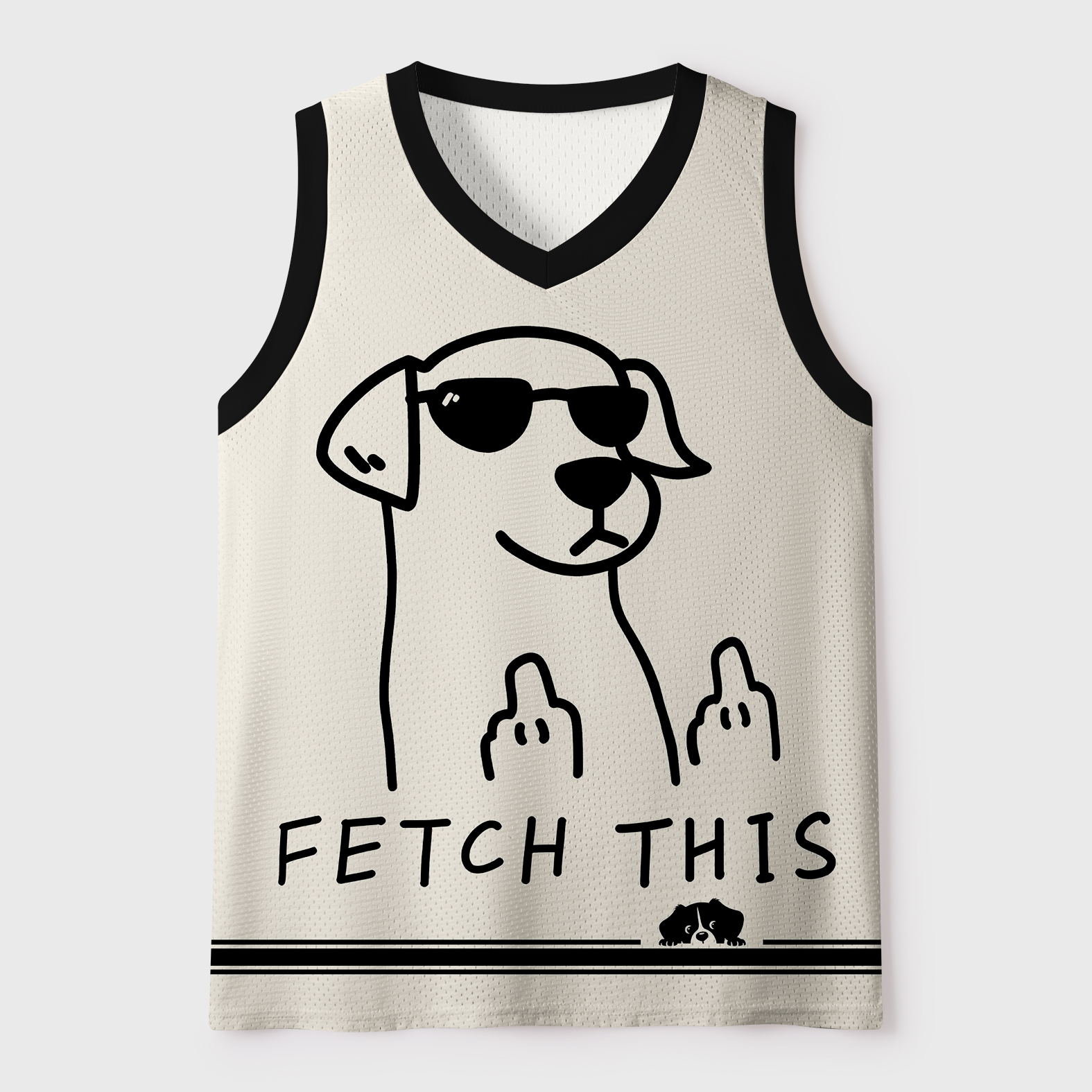 Tokyo-Tiger Rebellious Dog Mesh Tank Top