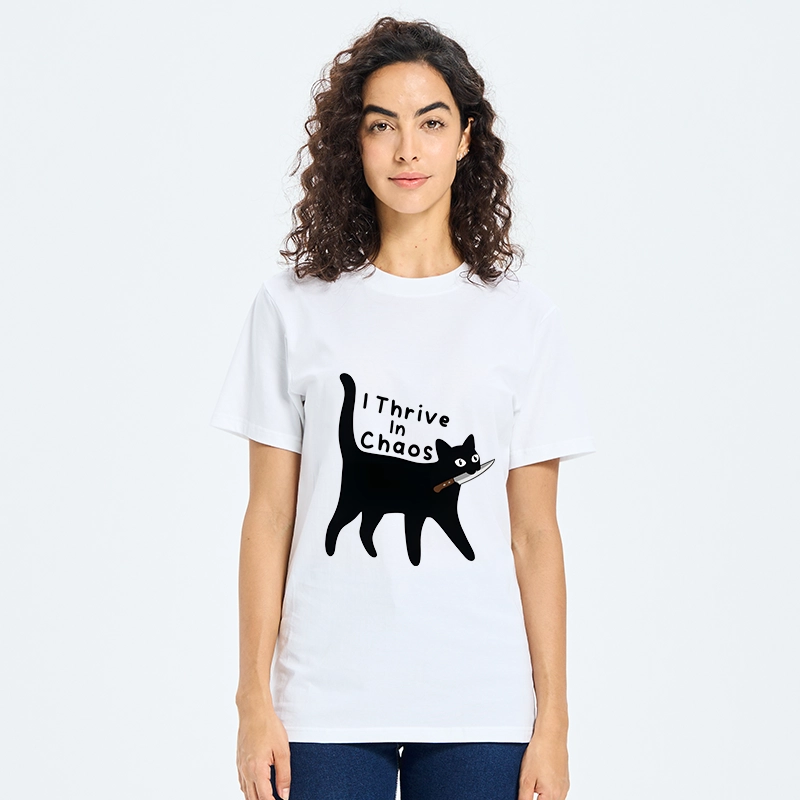 Tokyo-Tiger Chaotic Black Cat With Knife Classic T-Shirt