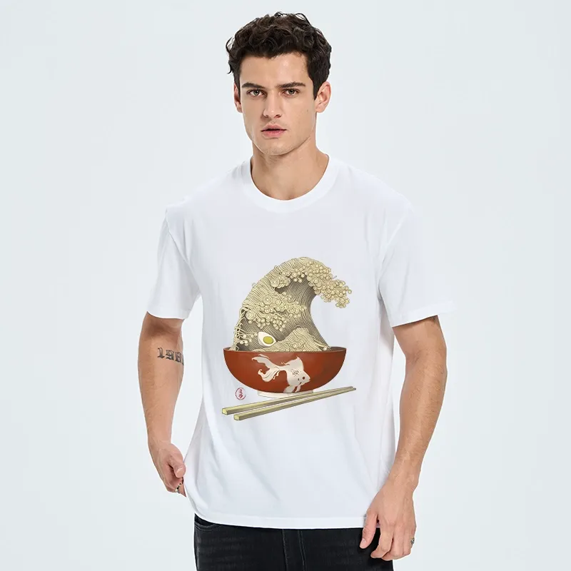 Tokyo-Tiger Kanagawa Noodle Wave Food Art Classic T-Shirt