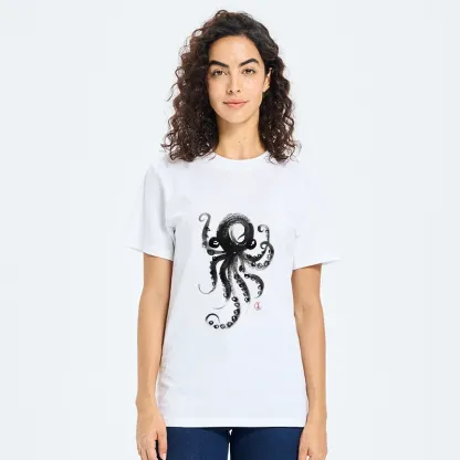 Tokyo-Tiger Japanese Ink Octopus Art Classic T-Shirt