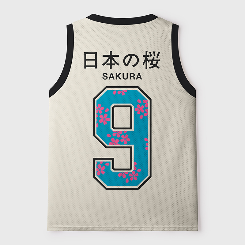 Tokyo-Tiger Japanese Sakura Mesh Tank Top