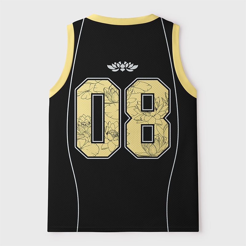 Tokyo-Tiger Zen Lotus In Silent Style Mesh Tank Top