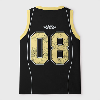 Tokyo-Tiger Zen Lotus In Silent Style Mesh Tank Top