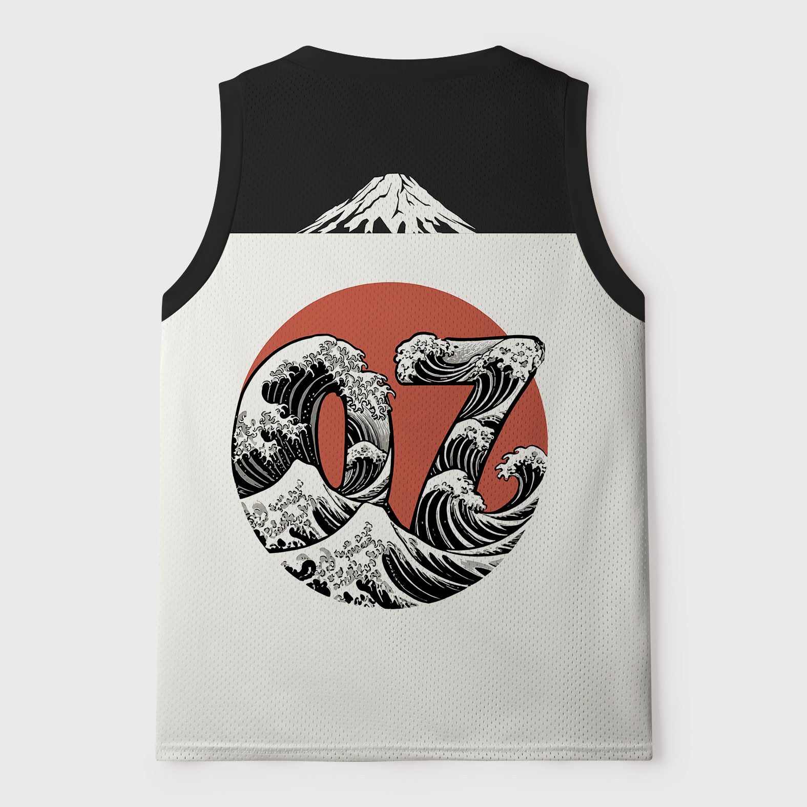 Tokyo-Tiger Focused Samurai Frog Mesh Tank Top