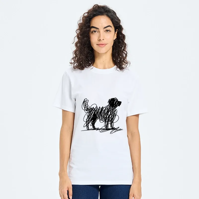 Tokyo-Tiger Scribble Dog Art Funny Vibe Classic T-Shirt