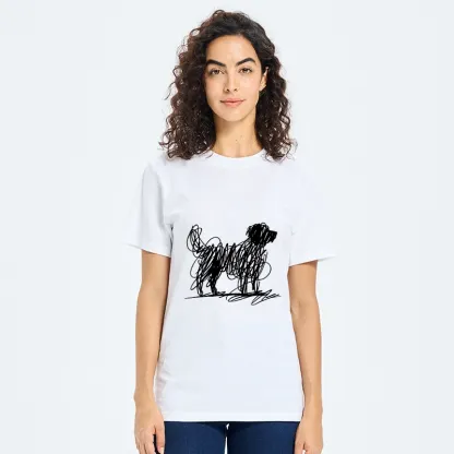 Tokyo-Tiger Scribble Dog Art Funny Vibe Classic T-Shirt