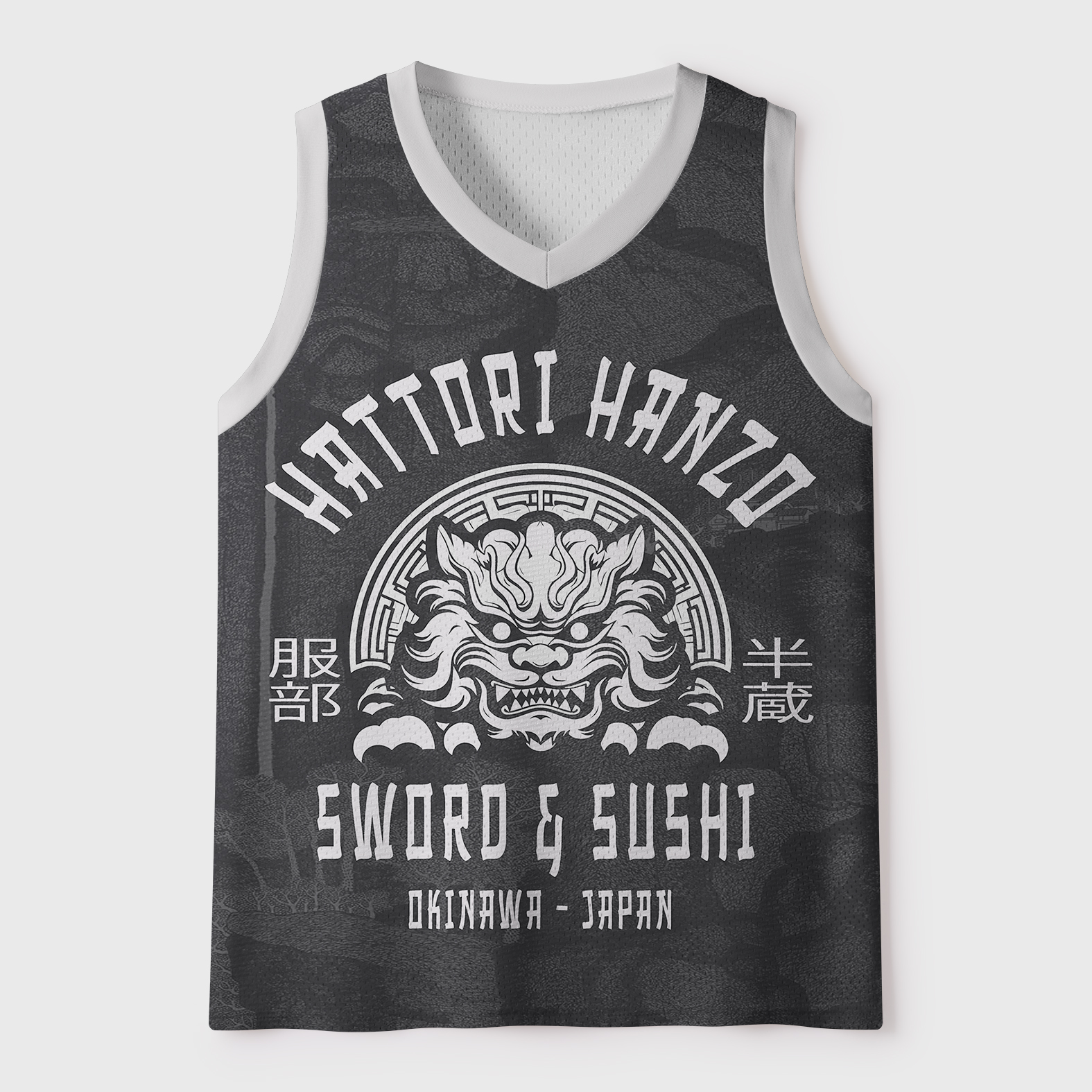 Tokyo-Tiger Hattori Lion Japanese Samurai Mesh Tank Top