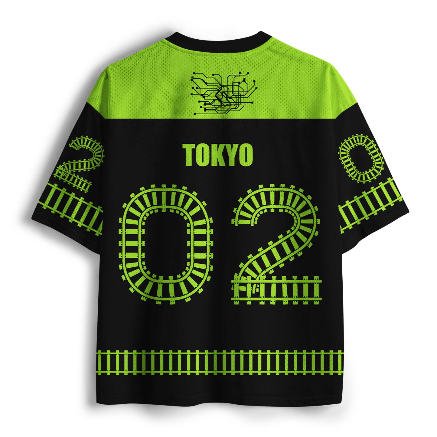 Tokyo-Tiger Yamanote Line Shibuya and Harajuku Mesh Jersey