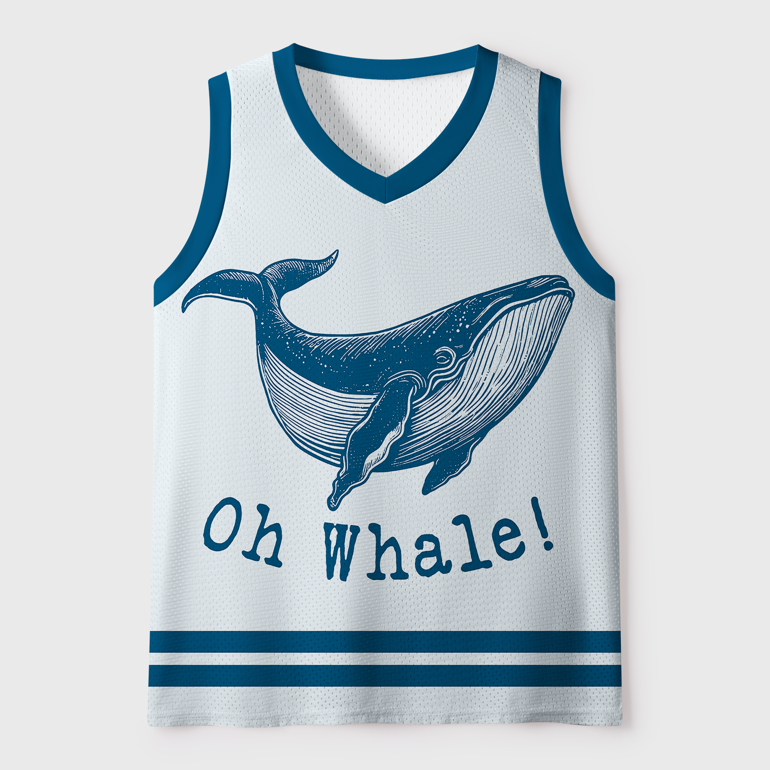 Tokyo-Tiger The "Oh Whale!" Carefree Mesh Tank Top