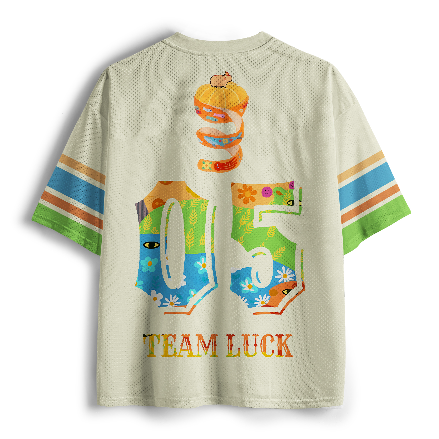 Tokyo-Tiger Colorful And Funny Capybara Mesh Jersey