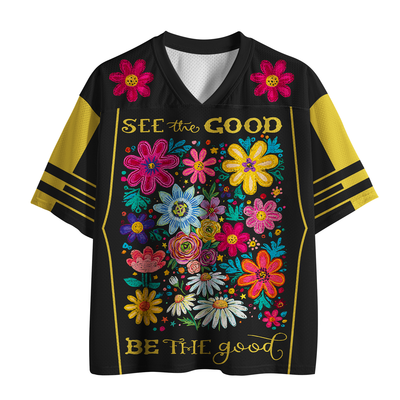 Tokyo-Tiger Flower：See The Good Be The Good Mesh Jersey