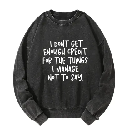 Tokyo-Tiger Saying No Is A Superpower Washed Sweatshirt