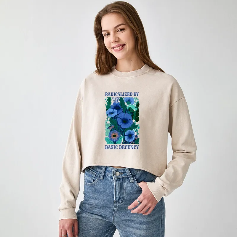 Tokyo-Tiger Pure Radicalism Washed Crop Sweatshirt