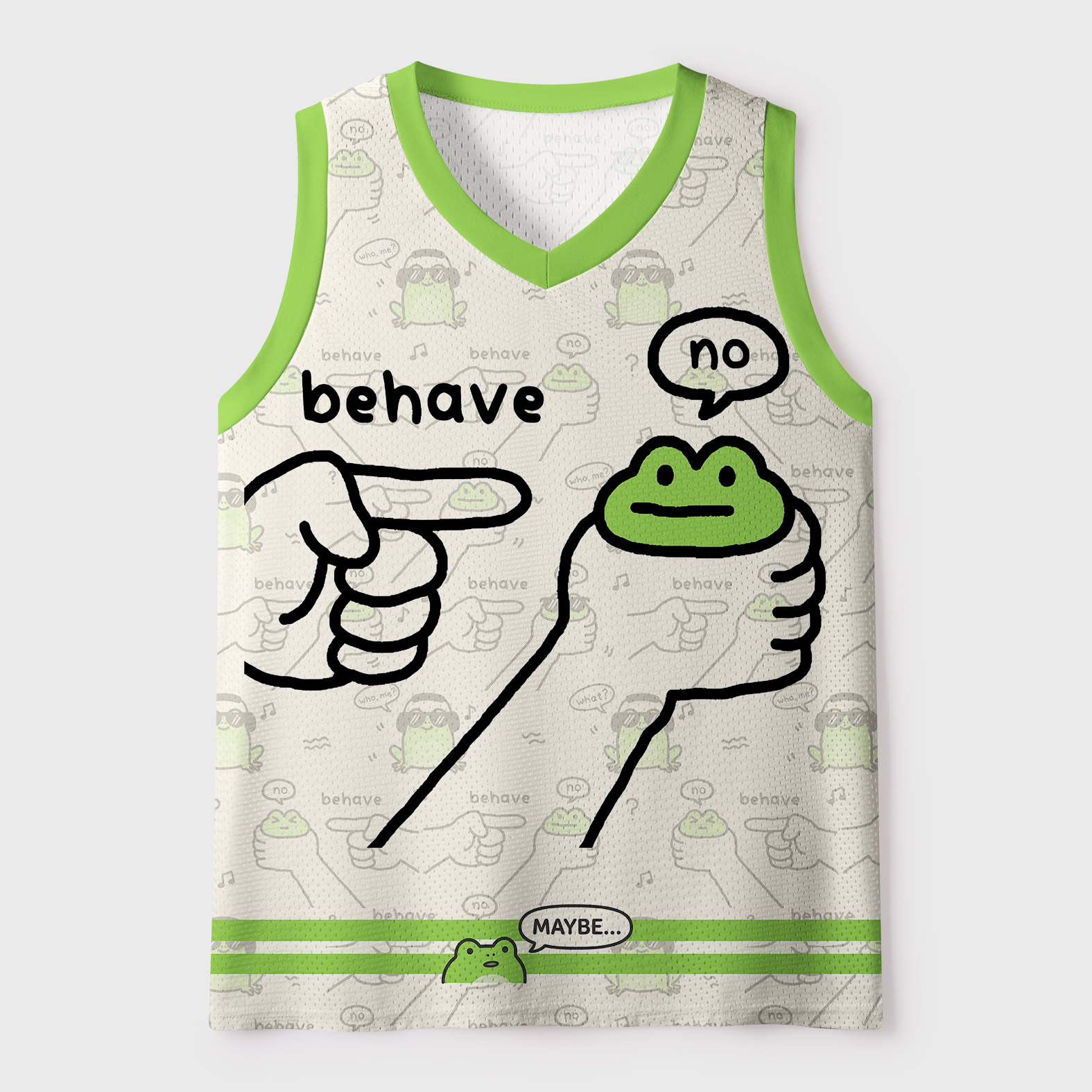 Tokyo-Tiger Japanese Dishonest Frog Mesh Tank Top