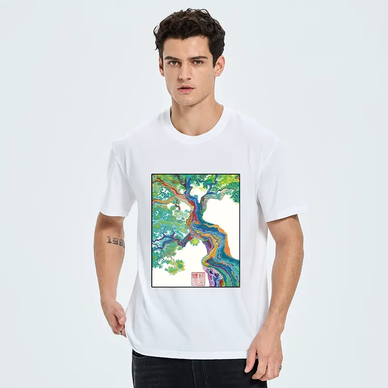 Tokyo-Tiger Colorful Magic Tree Classic T-Shirt