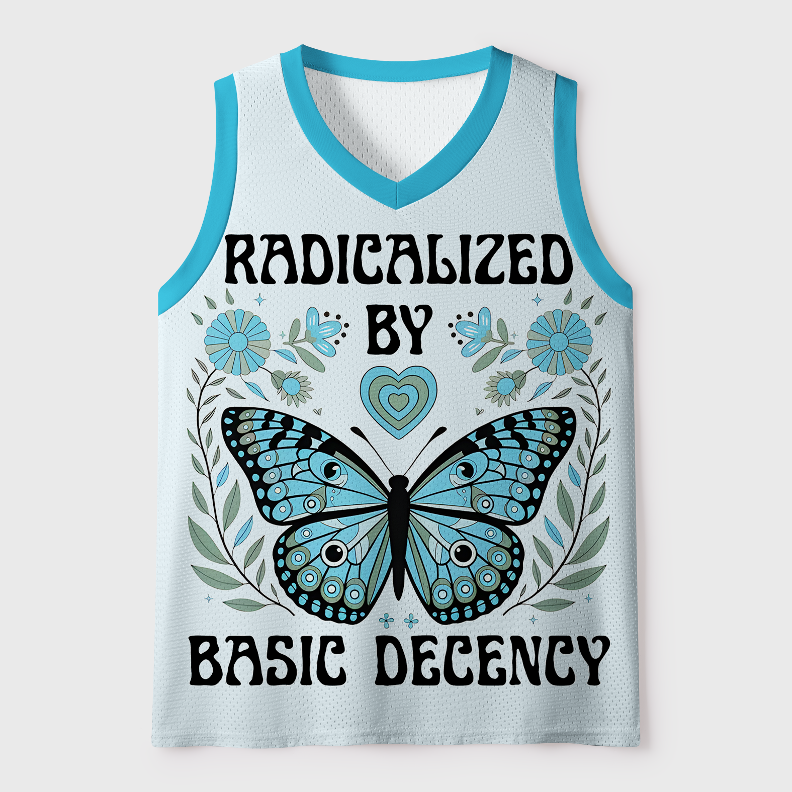 Tokyo-Tiger Floral Butterfly：Radical Decency Mesh Tank Top