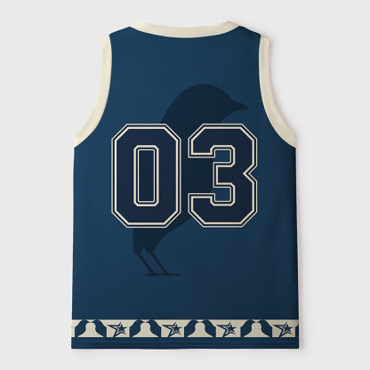 Tokyo-Tiger Retro Tokyo Seabird Art Vibe Mesh Tank Top