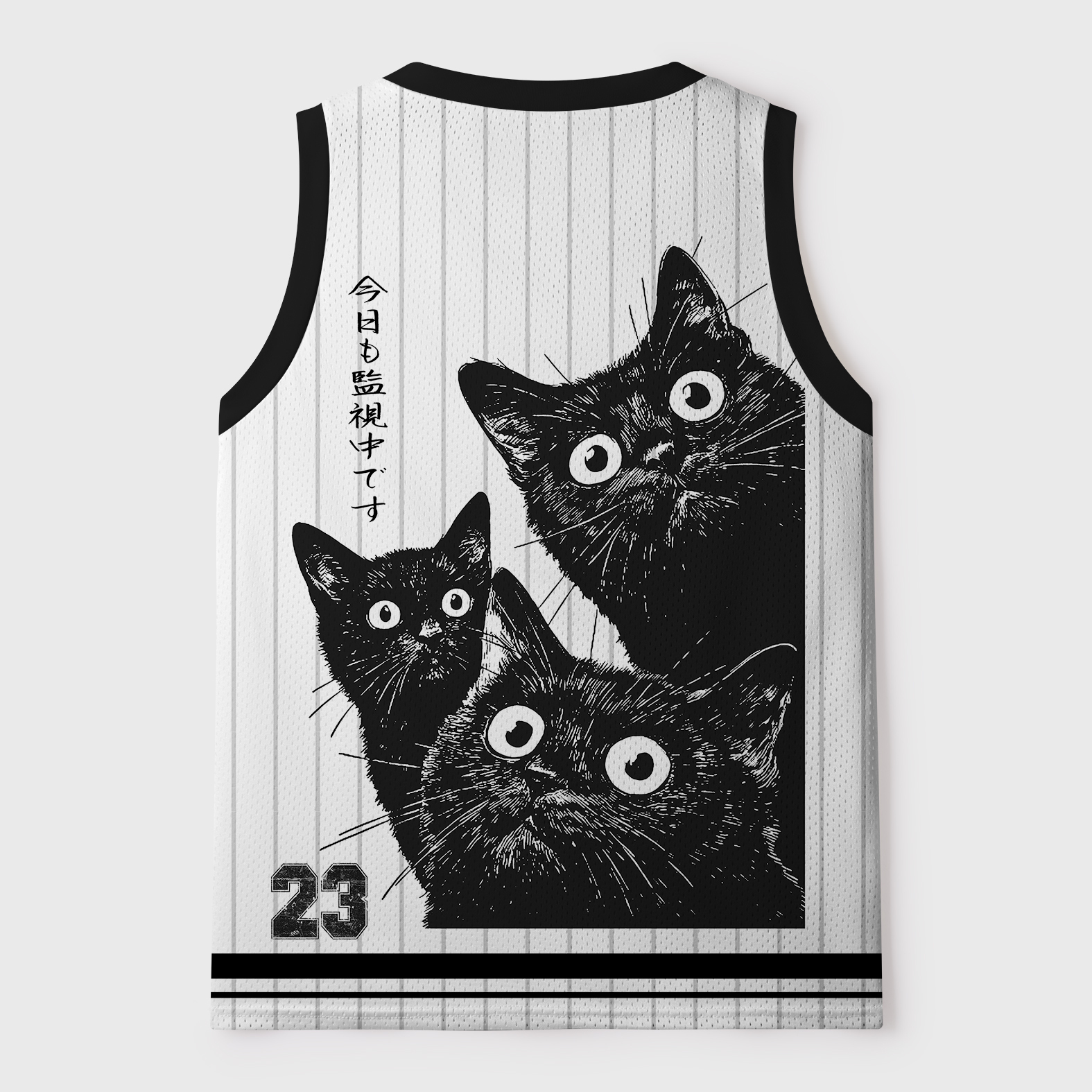 Tokyo-Tiger Under Cat Surveillance Mesh Tank Top