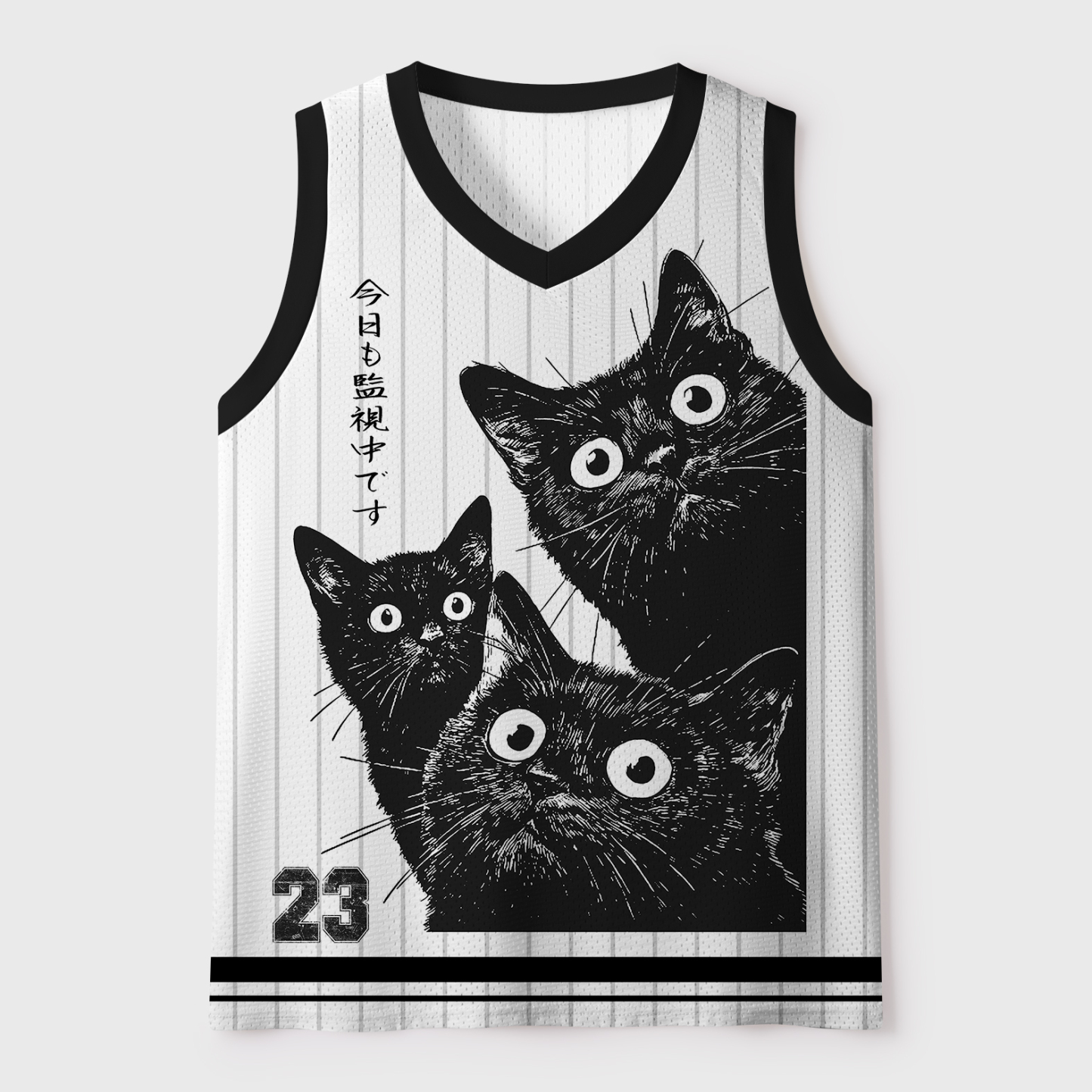 Tokyo-Tiger Under Cat Surveillance Mesh Tank Top