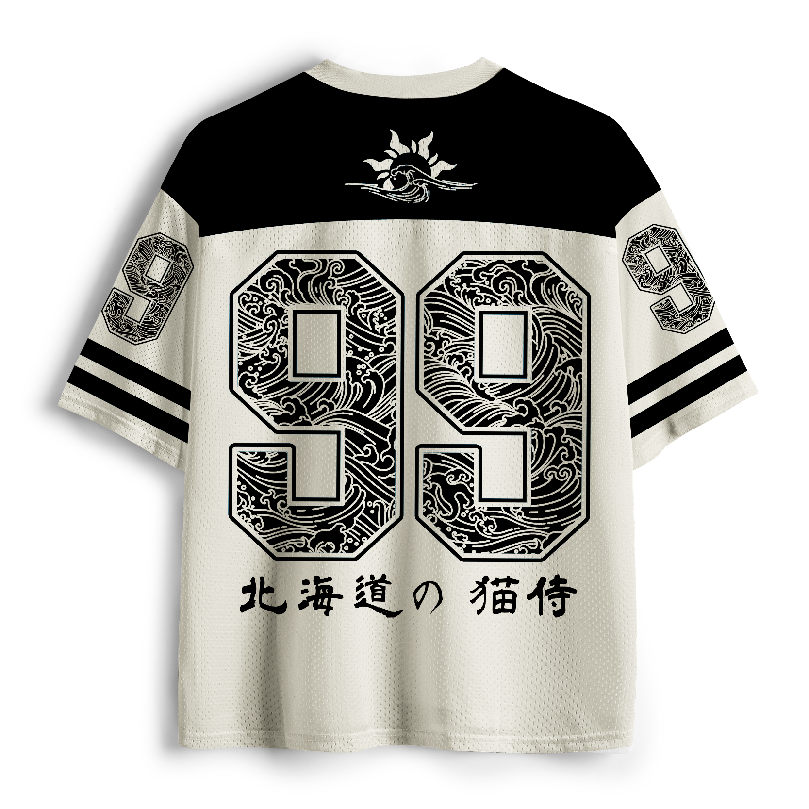 Tokyo-Tiger Ronin Neko: The Ink Samurai Mesh Jersey