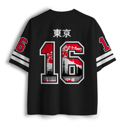 Tokyo-Tiger Tokyo Sakura Sunset Mesh Jersey