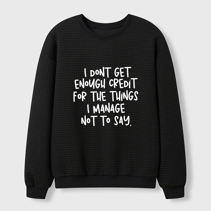 Tokyo-Tiger Saying No Is A Superpower Waffle Sweatshirt