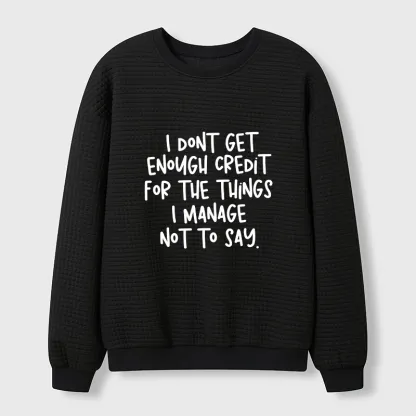 Tokyo-Tiger Saying No Is A Superpower Waffle Sweatshirt