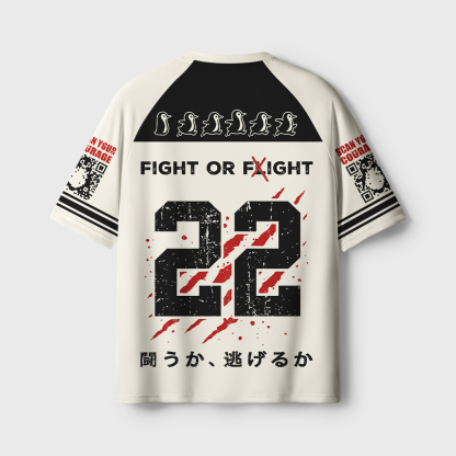 Tokyo-Tiger Woodblock Penguin:Fight Or Flight Quick-drying T-shirt